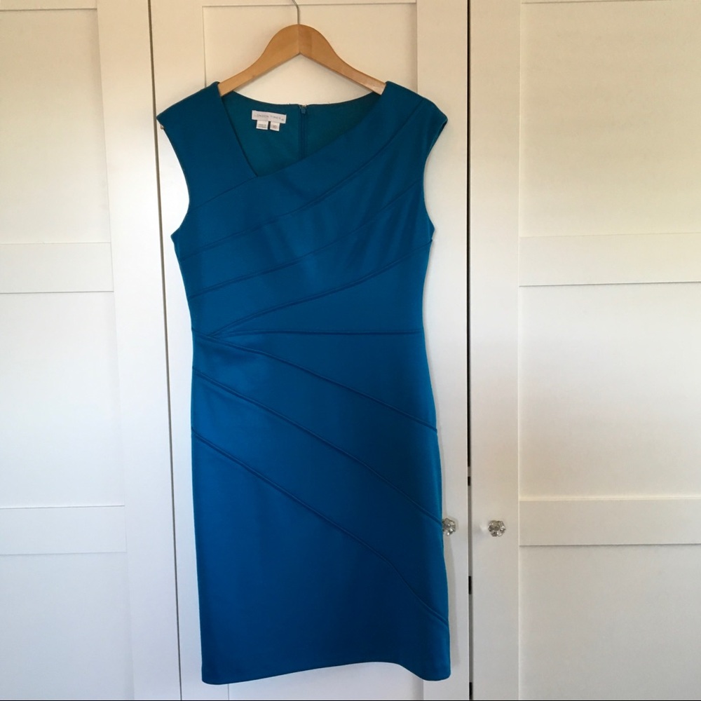 Peacock Blue Cocktail Dress NWOT Size 10